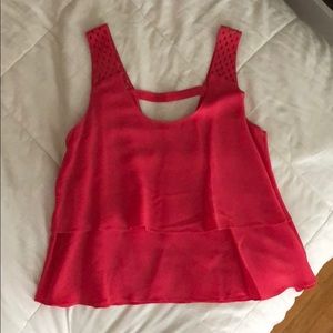 Flowy pink tank from Anthropologie